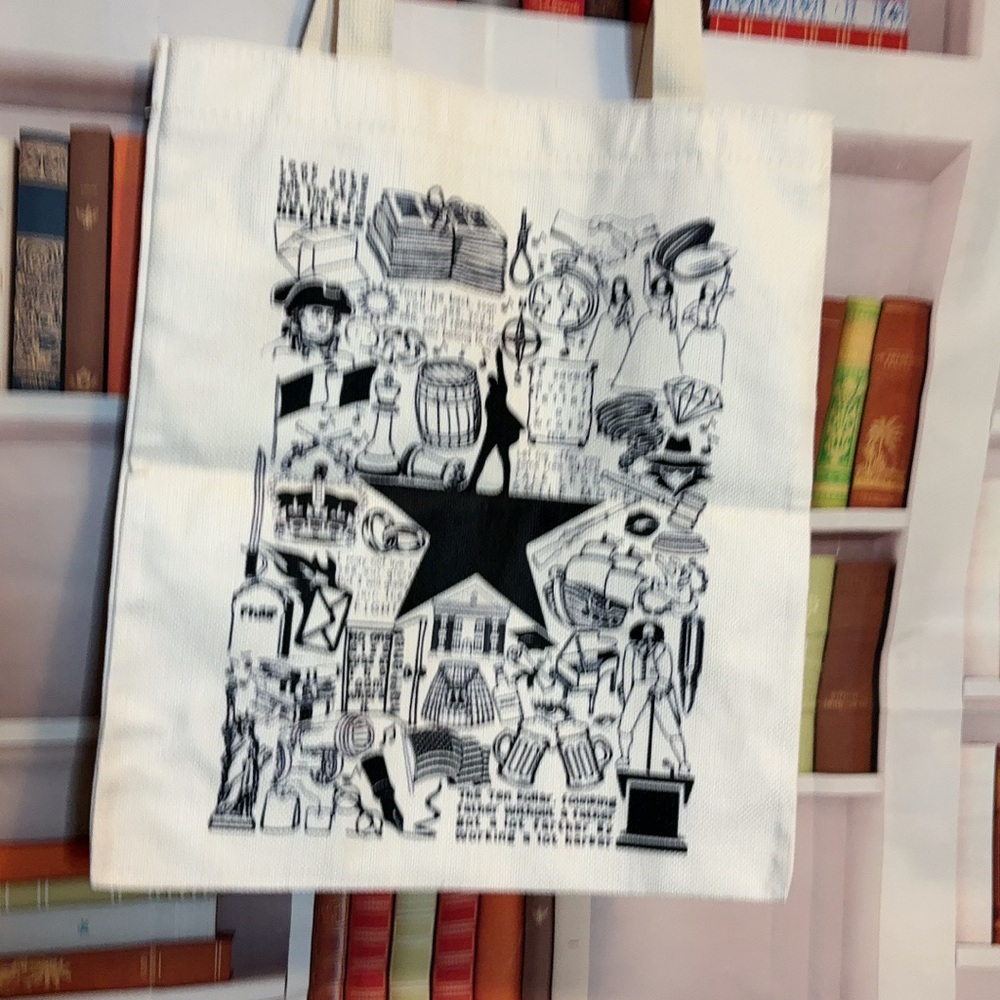 Graphic Black and White Tote Bag